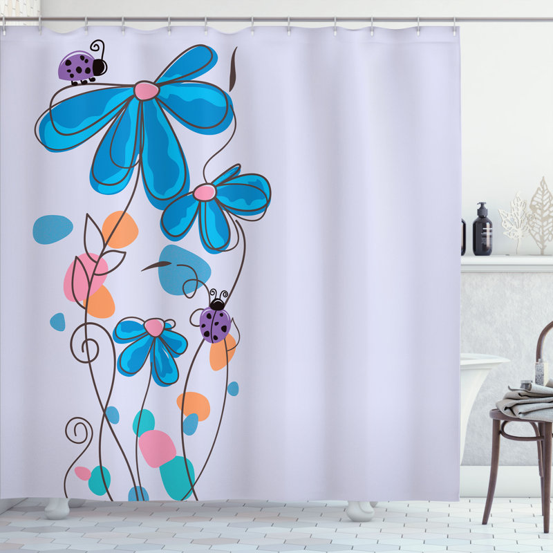 Ensemble de rideau de douche Kids, H 69 po x l 84 po, Rose pâle