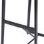 Ensemble de 3 tabourets de bar à hauteur de comptoir avec dossier et chaises sans accoudoirs pour îlot de cuisine-820061078