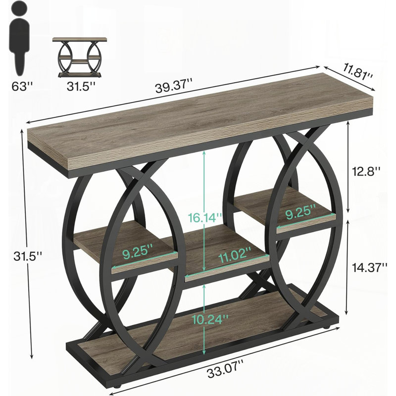 Console moderne pour le salon, Gris