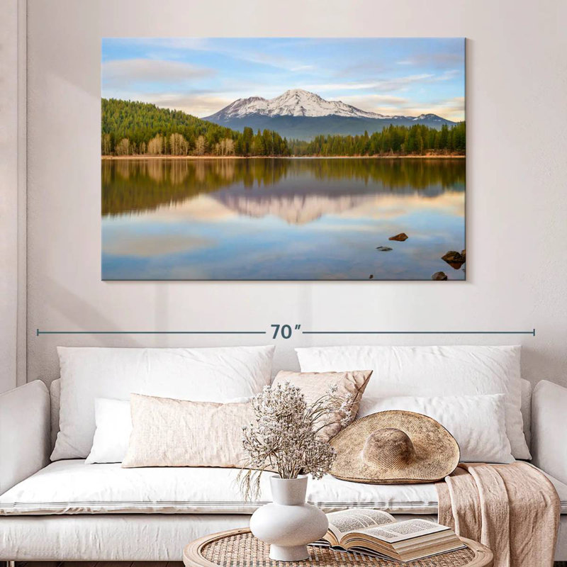 Alvord Mount Shasta Lake Reflection, 34" H x 51" W