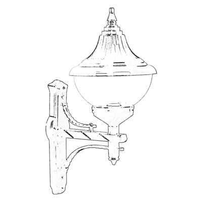 Outdoor Wall Lamp, Black ABS Body with Polycarbonate Cap, 25.6 x 10.6 x 15.8 inches | E27 Socket (Max 40W), IP65 Weatherproof | Ideal for Traditional & Industrial Decor, Durable and Stylish Lighting Solution