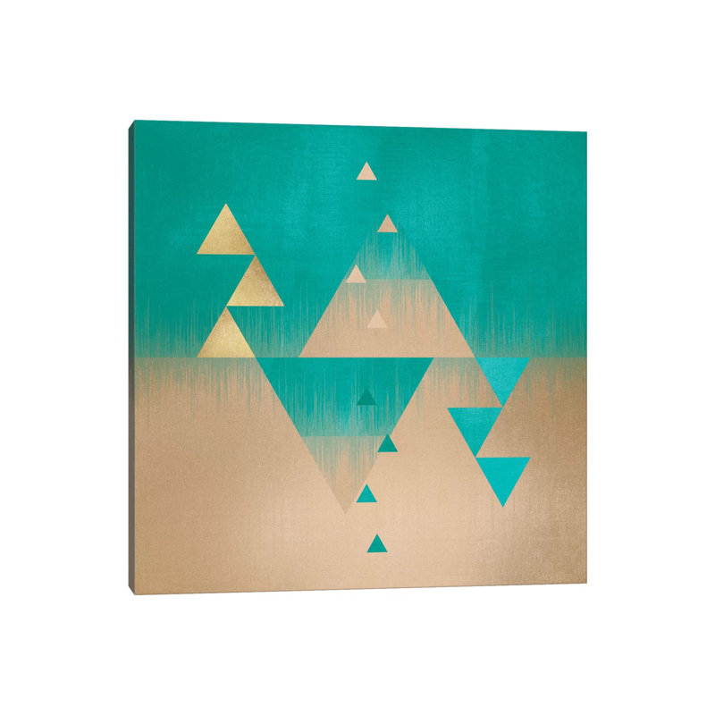Pyramids by Elisabeth Fredriksson - Gallery-Wrapped Canvas Giclée on Canvas, Canvas, 30.48 cm H x 30.48 cm W