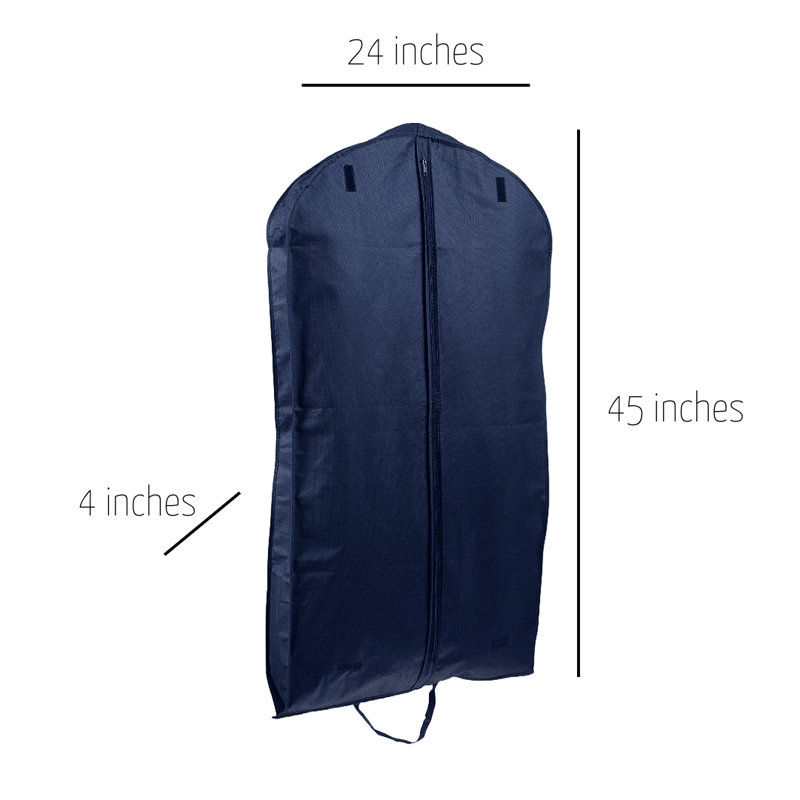 Sac en PP respirant (Gussted) non tissé, H 45 po x l 24 po x P 4 po, Bleu marine