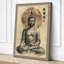 Meditating Buddha Japandi - Wrapped Canvas-1998326464-1998326489
