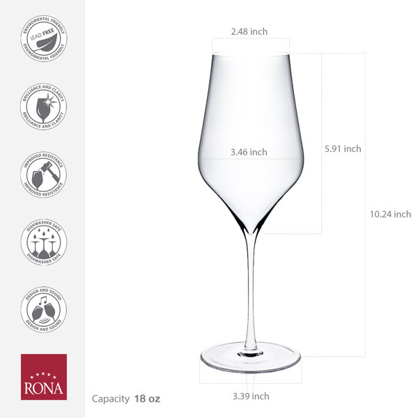 Rona Crystal Pinot Noir Wine Glass