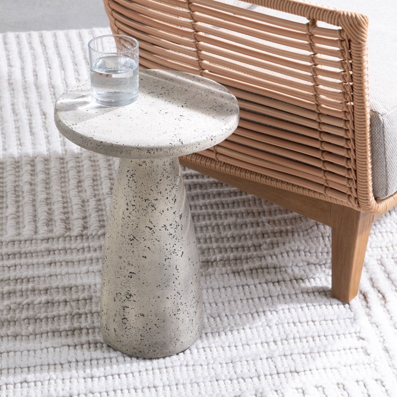 Collins 19" Accent Table Rust, Dark Gray