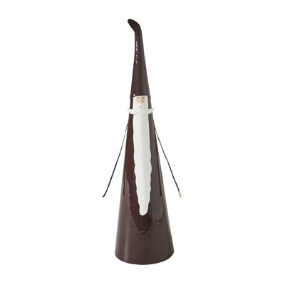 Figurine de père Noël en métal festive