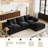 108" Cloud Sectional Sofa with L-Shape Chaise, Modular Reversible Design, Deep Seating Upholstered Sofa for Living Room, No Assembly Required-393886400