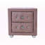 Table de chevet Montreux en tissu rose