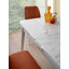 Table de salle à manger extensible Elegant, finition marbre blanc, 51,2 po x 31,5 po x 29,5 po | 100% panneau de fibres enduit de mélamine, épaisseur: 0,7 pouce | Pieds en plastique, supportant jusqu'à 220 lb | Design moderne pour manger et recevoir-493504303