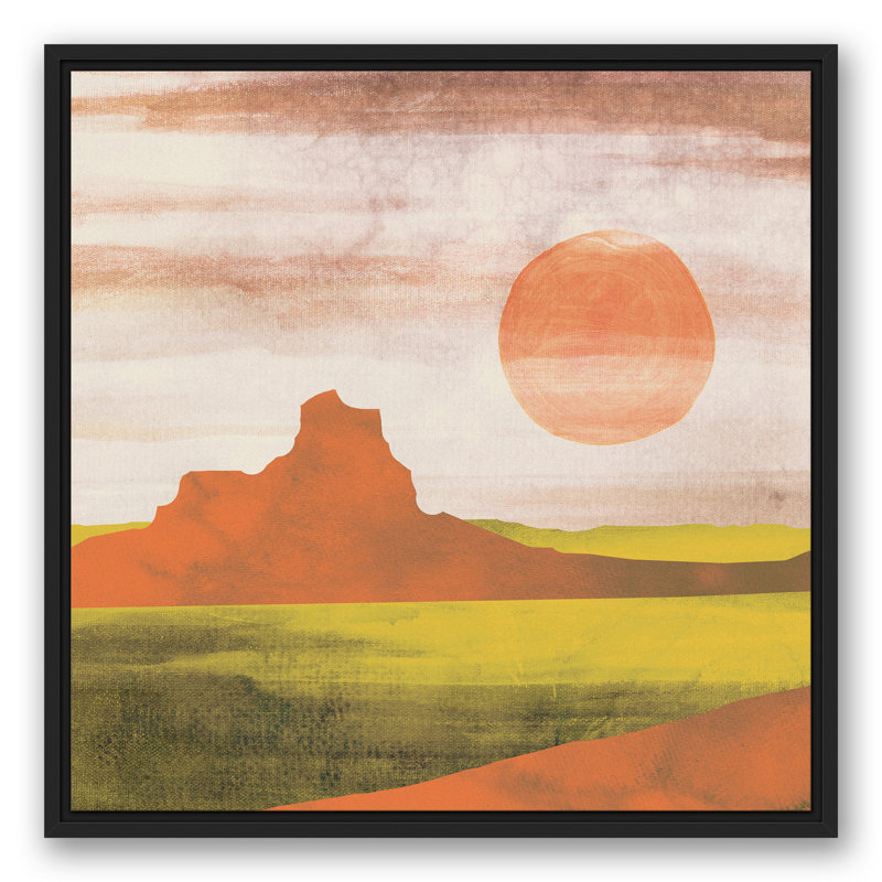 Paysage bohème, H 25,75 po x l 25,75 po x P 1,75 po