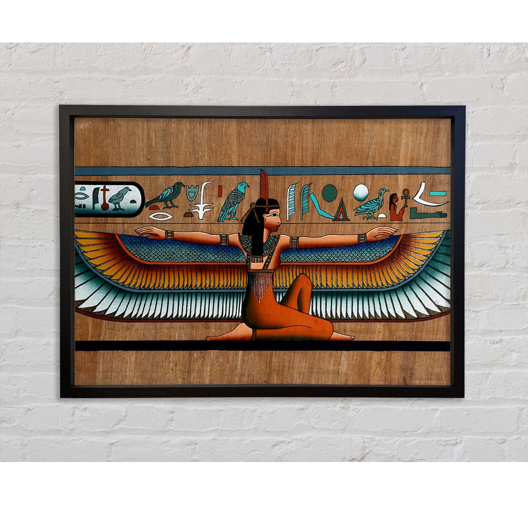 Egyptian Wings 1 - Einzelbildrahmen Kunstdrucke auf Leinwand