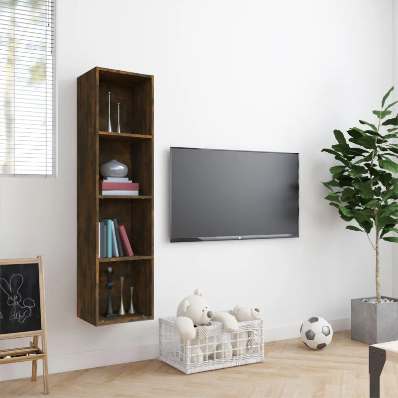 Keya Cube Bookcase, Dark brown