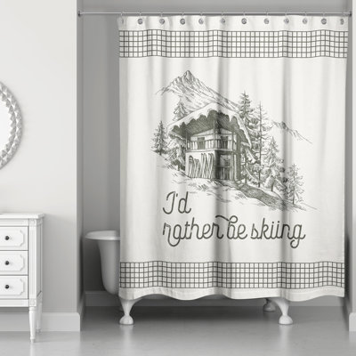 Rideau de douche simple Viewcrest