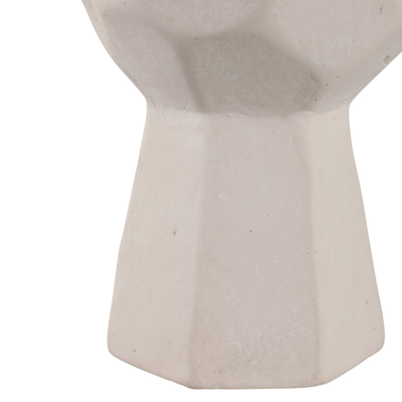 Modern Geometric Sculpture - Pottery And Paper Mache Decorative Art With Stacked Contemporary Design For Sleek Stylish Accent Display
