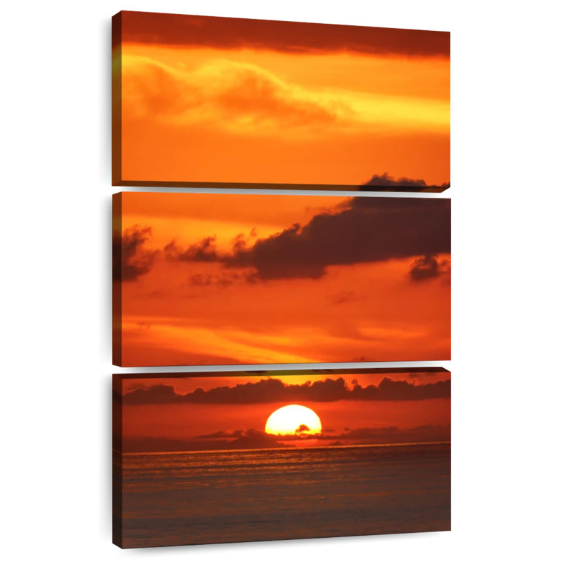 Gillard Ocean Orange Sunset, 45" H x 28" W