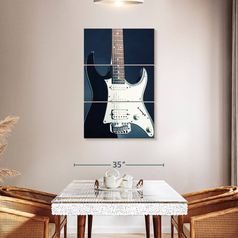 Abarca BW Modern Guitar, 45" H x 28" W