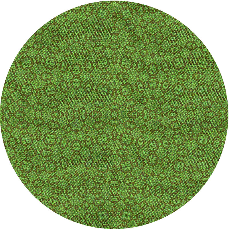 Moroccan Indoor Rug, Round 5'