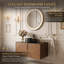Wall Mounted Single Vanity Bathroom Vanity With Engineered Marble Top-802890390