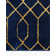 Glam Navy Blue Gold Area Rug