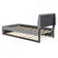 Lit plateforme tapissier avec gigogne Tedsons-657750485