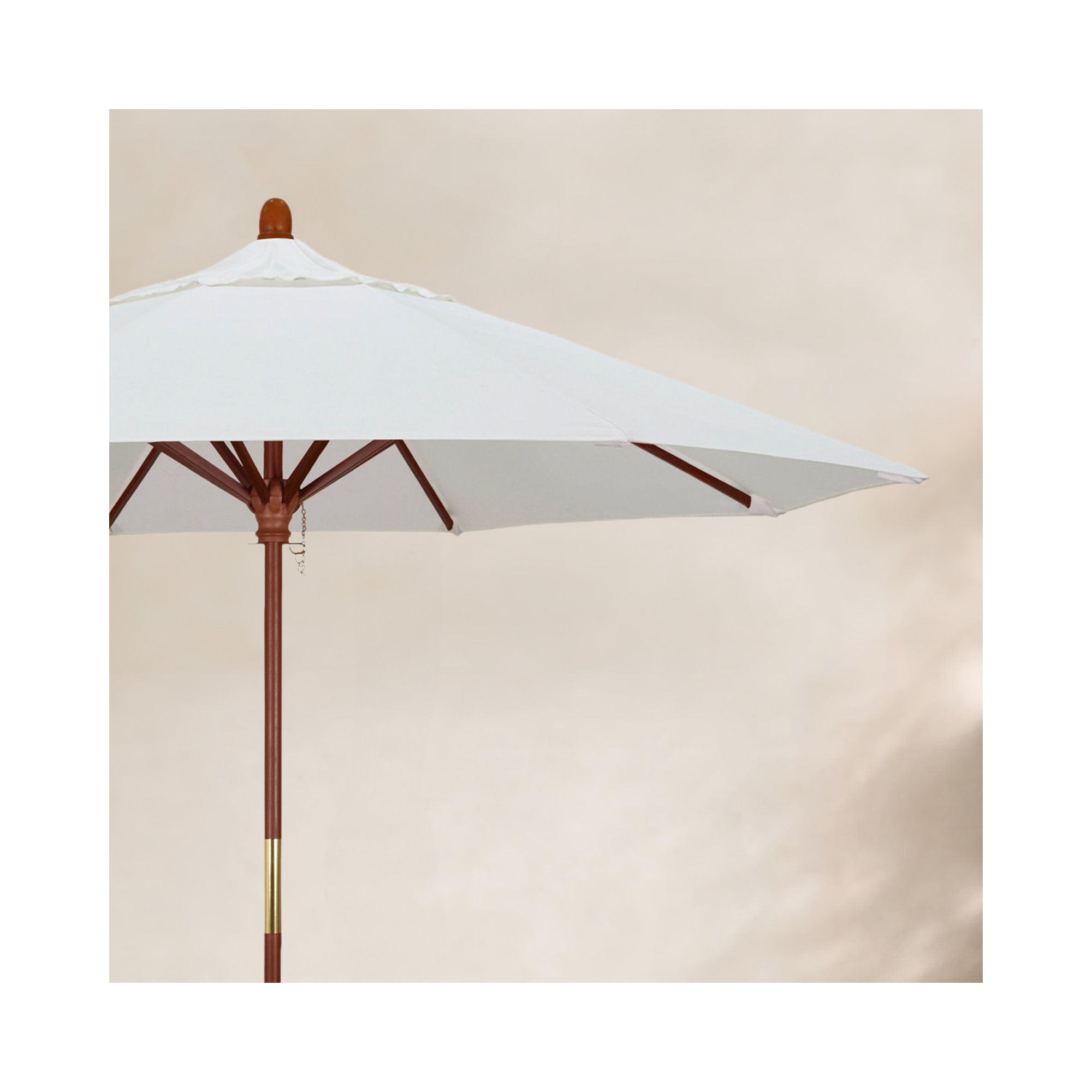 Manford 108'' Sunbrella® Outdoor Umbrella, Canvas Natural Sunbrella® Canvas