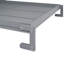 Grand lit escamotable avec tablette, gris