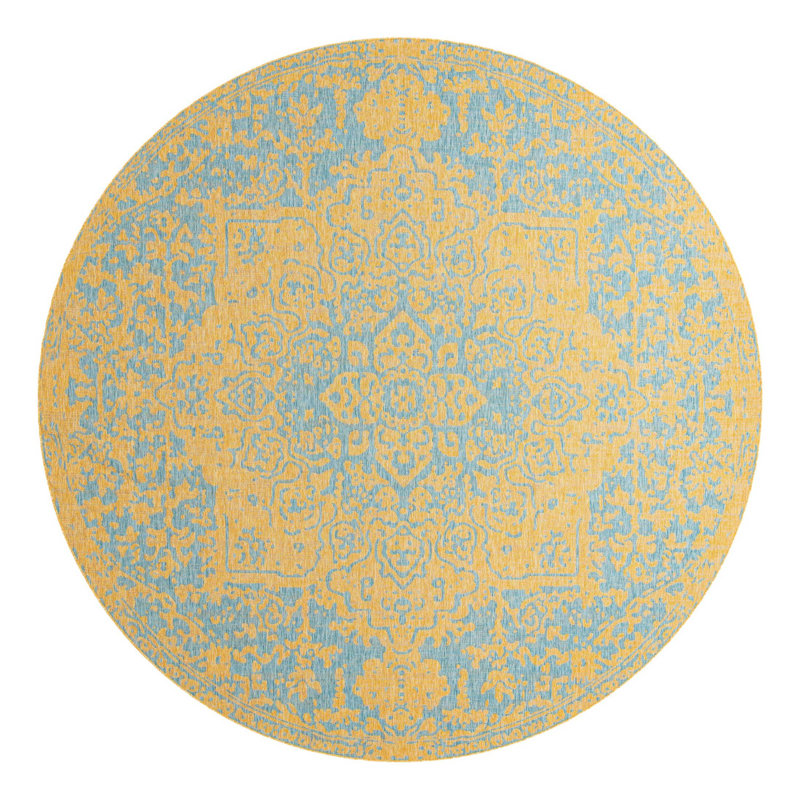 Jill Zarin Dubai Indoor/Outdoor Rug, Round 13'1"