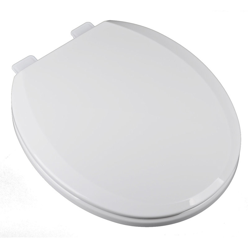 Round Toilet Seat and Lid, White