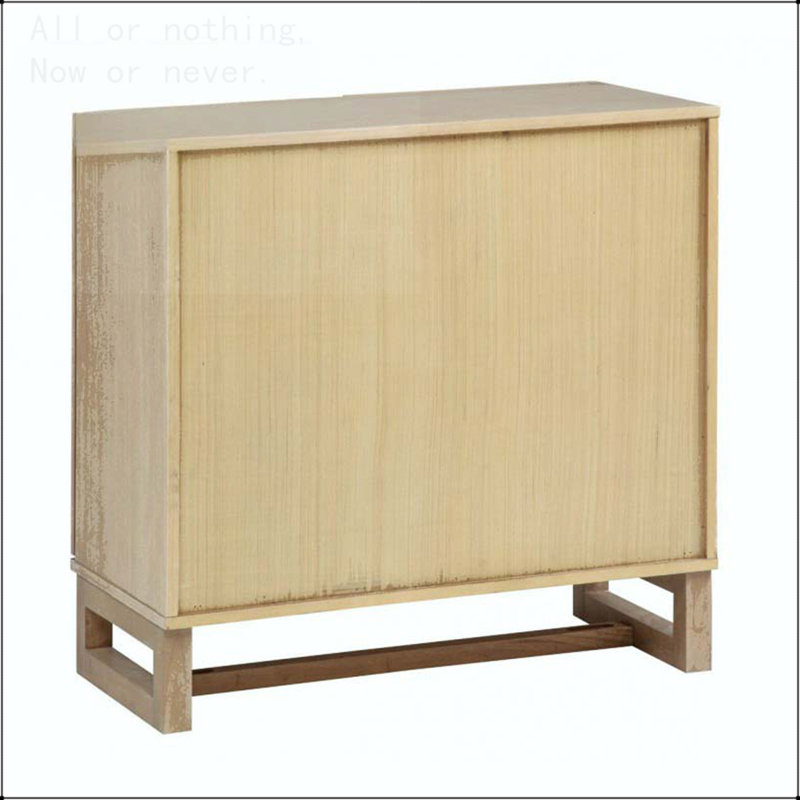 Armoire de rangement en rotin Boho avec portes arquées