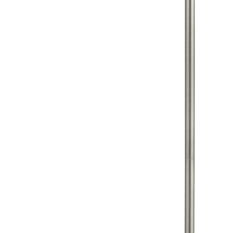 Aldobrando 167cm Arched Floor Lamp, Satin Silver