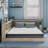 Karnova Platform Bed with Bookcase-597738484-597738487