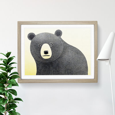 Pleasing Bear Abstract - Single Picture Frame Print
