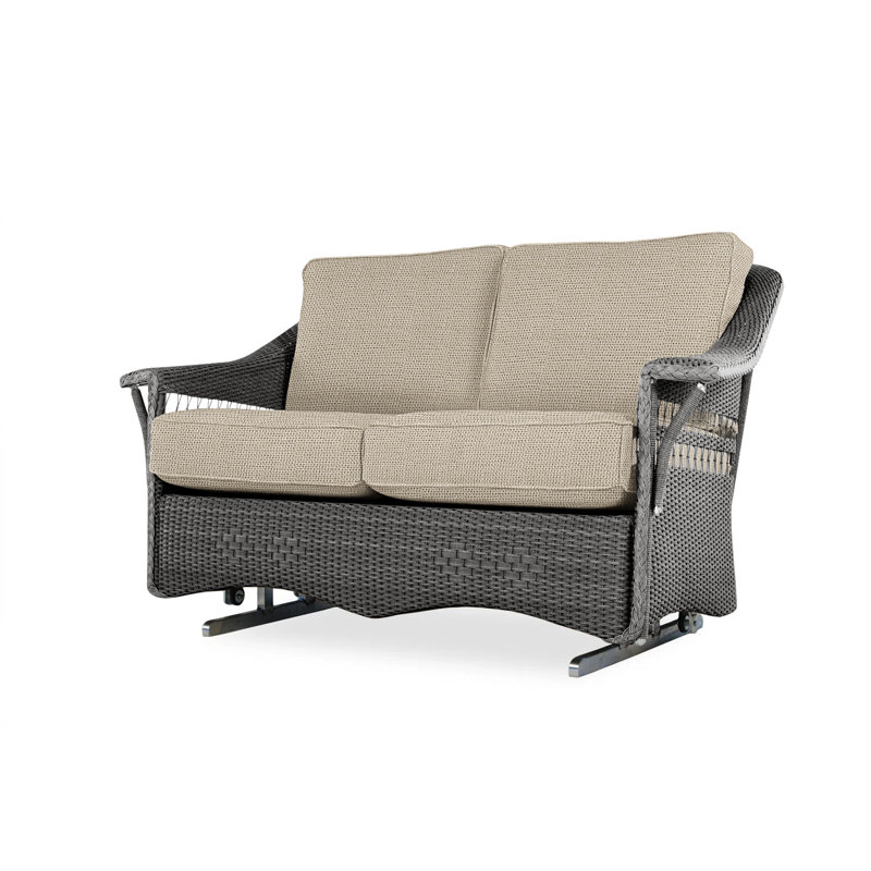 Nantucket Outdoor 2 - Seat Loveseat, Decorline Natural, Ebony