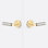 Levanto Round Privacy Rosette In Satin Brass, Smooth Grip In Flat Black