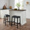 Catelaya Wood Kitchen Island Set