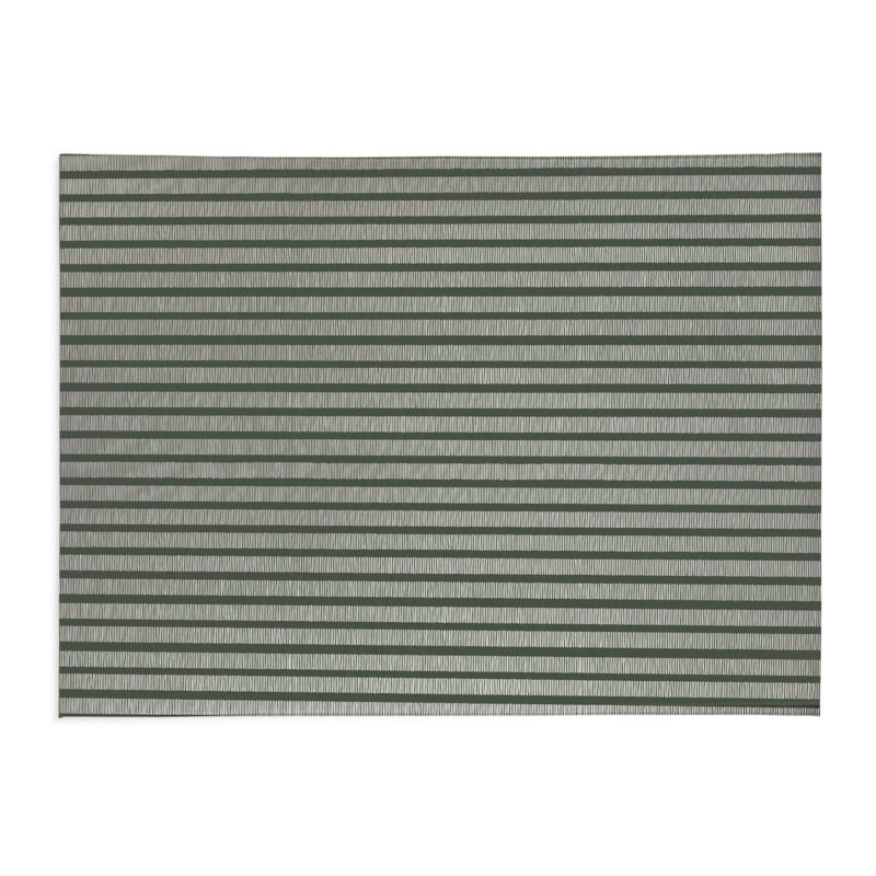 Comb Row Charcoal Kids Play Mat, Rectangle 60" x 84", Chimichurri/Green