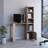 Computer Desk With Bookcase And Cabinet-381794299