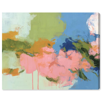 pink garden Canvas Print Blush Wall Decor by Art Remedy, Gallery Wrapped, 30 x 24
