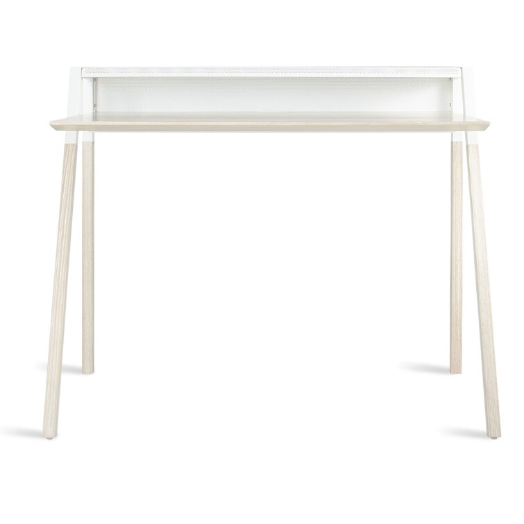 Open Plan Desk Blu Dot White Oak 30 H x 42 W x 20 D