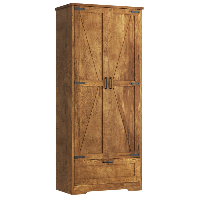 Denizard 65" Kitchen Pantry , Brown