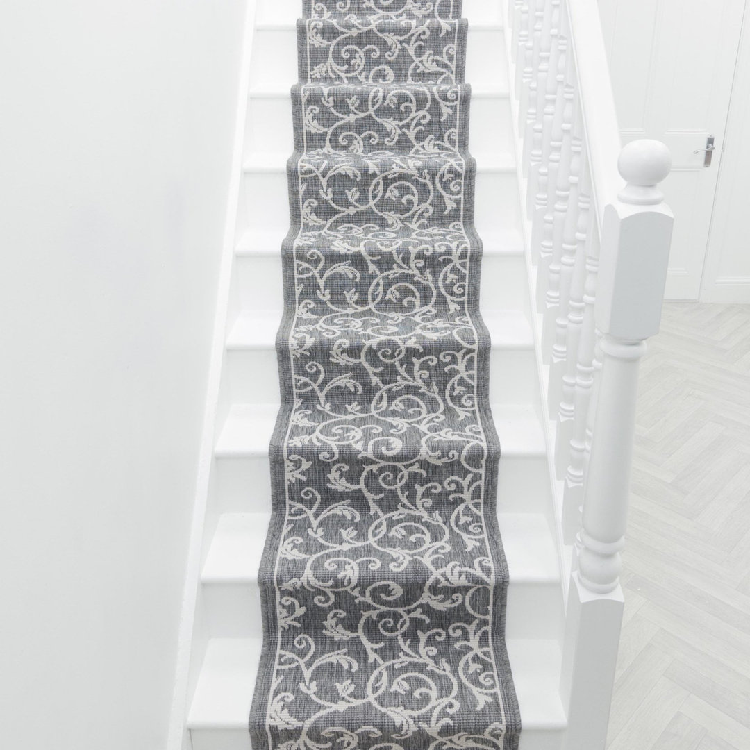 Ivy Grey Stair Runner – Reversible, Durable & Hardwearing Carpet for Stairs & Staircases, Multiple Lengths