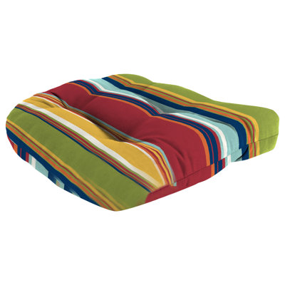 19" x 19" Contoured Outdoor Wicker Seat Cushion by Andover Mills