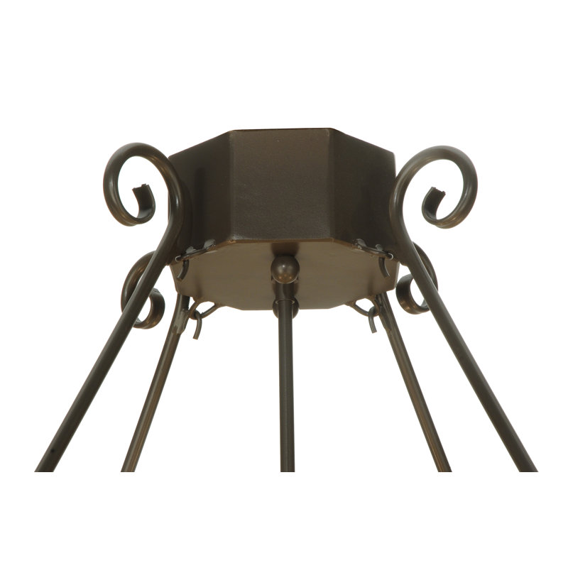 4 - Light Chandelier, 25" H x 32.25" W x 32.25" D