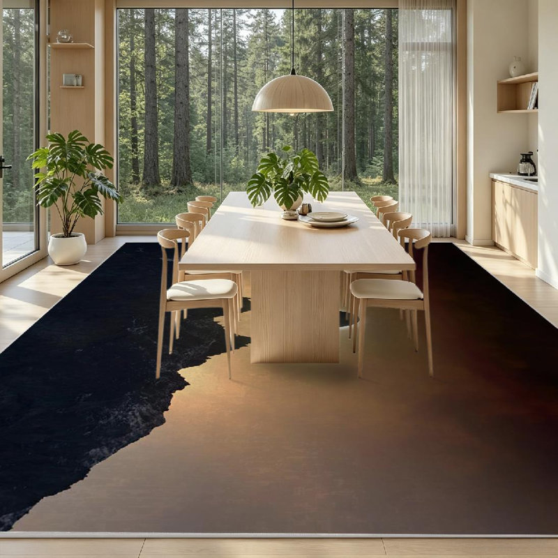 Tapis solaire naturel transparent transparent lavable à la machine, Rectangle 79" x 118"
