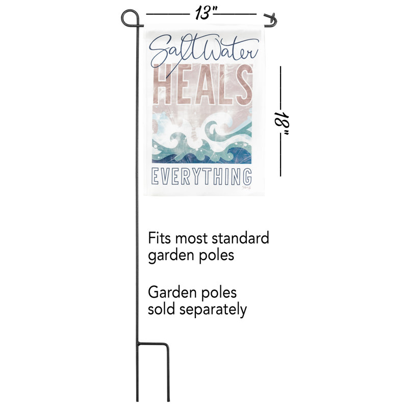 Drapeau de jardin en polyester 18 x 13 po Ekain