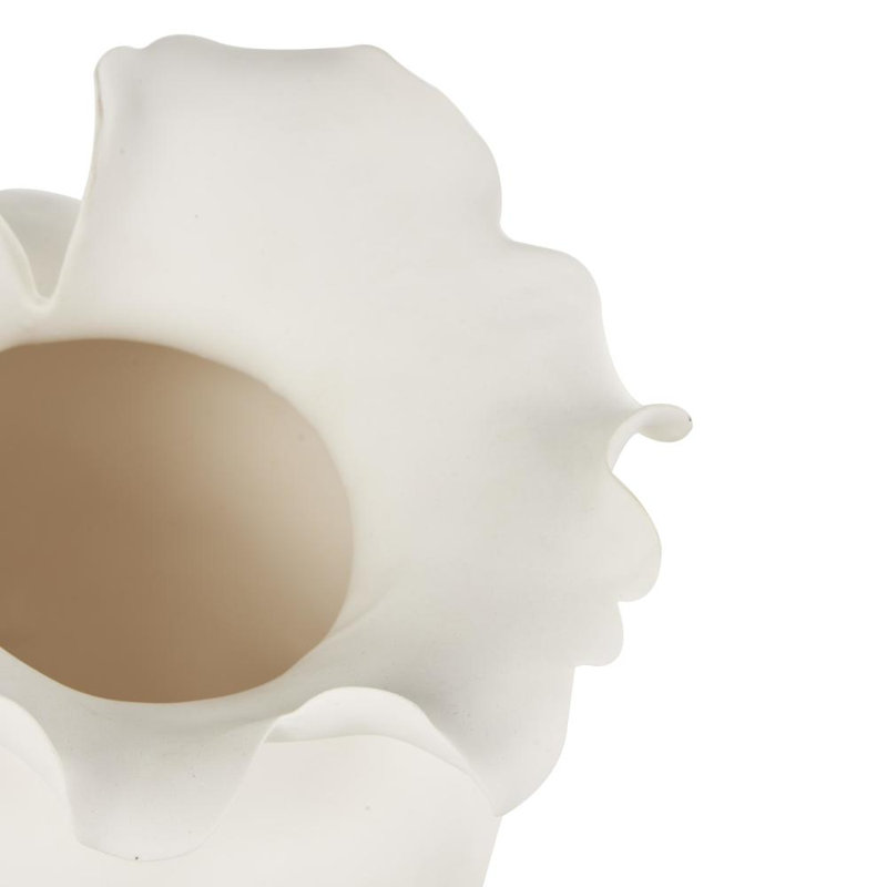 Vase de table en céramique Bia, Crème