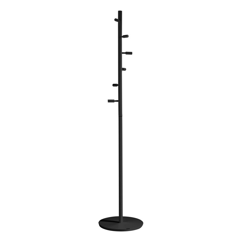 Hawkesbury Solid Wood Freestanding Coat Rack, Black
