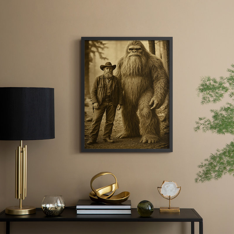 Reproduction encadrée Animal XL - prêt à être accroché, H 14 po x l 11 po, Noir