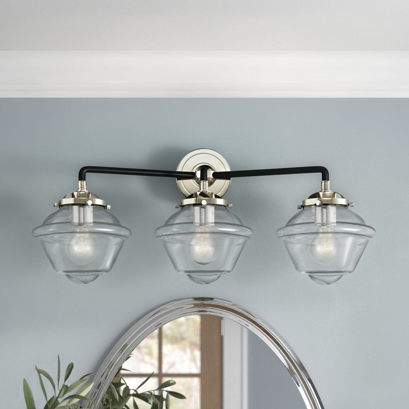 Baptiste 3 - Light Dimmable Vanity Light, Black Polished Nickel, LED , Seedy